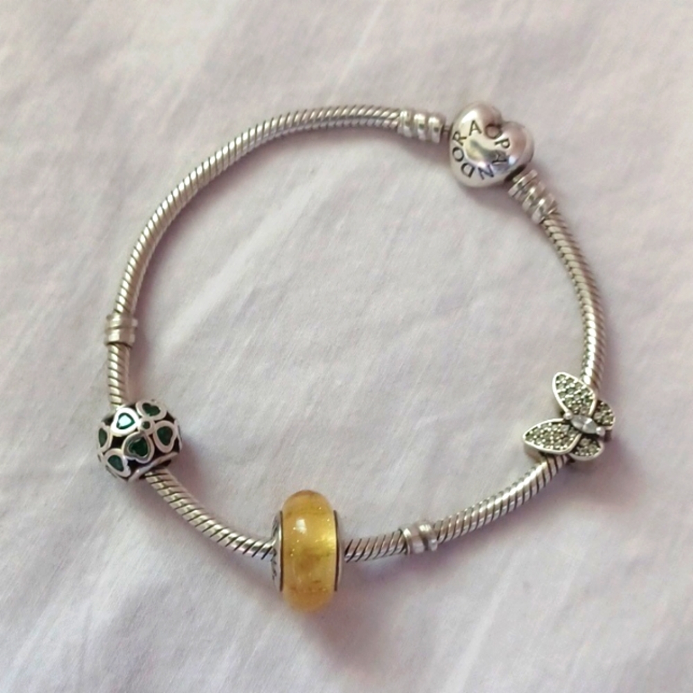 Pandora Solid Sterling Charm Bracelet Size: 19cm / 7.5 inch